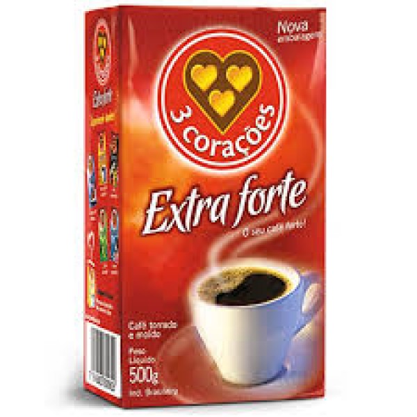 Coffee Extra Strong - 3 Coracoes 17.6oz.